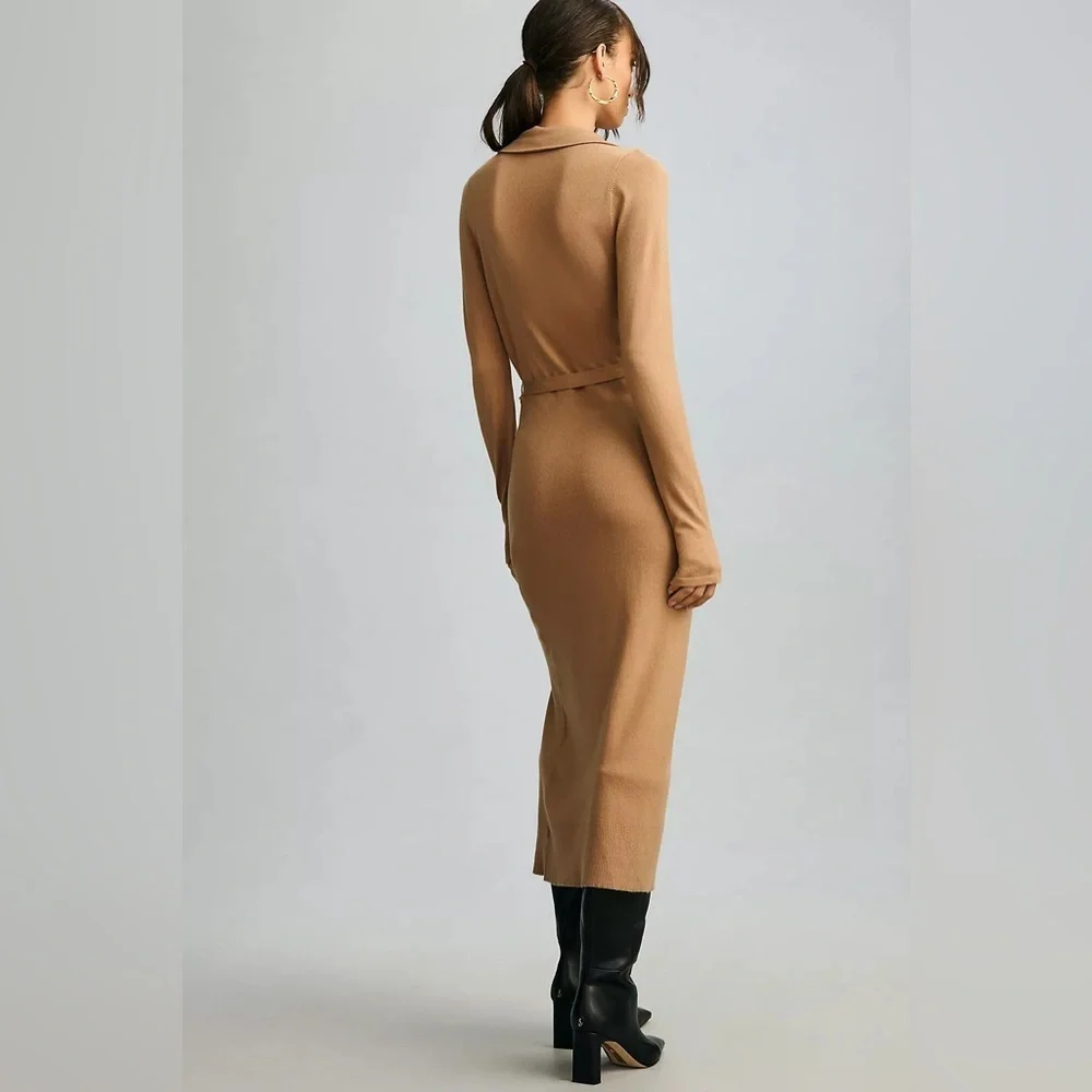 NWT Revolve Paige Carmen Belted Long Sleeve Sweater Women’s Dress - Picture 3 of 8